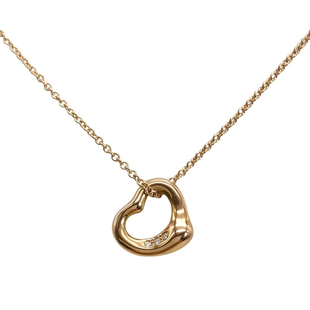 TIFFANY Authentic 18k Gold Diamond Heart Necklace